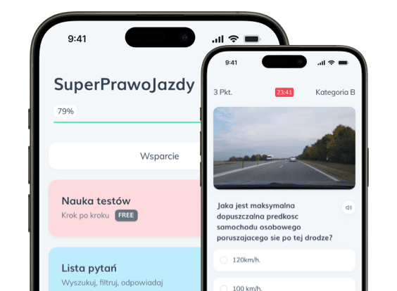 Aplikacja SuperPrawoJazdy - testy na prawo jazdy