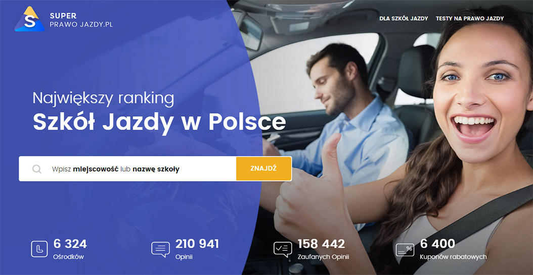 Prawo jazdy Łódź  - Ranking 150 szkół jazdy w Łodzi