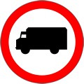Zakaz wjazdu pojazdów ciężarowych o dopuszczalnej masie całkowitej większej, niż  3,5 t