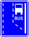Początek pasa ruchu dla autobusów