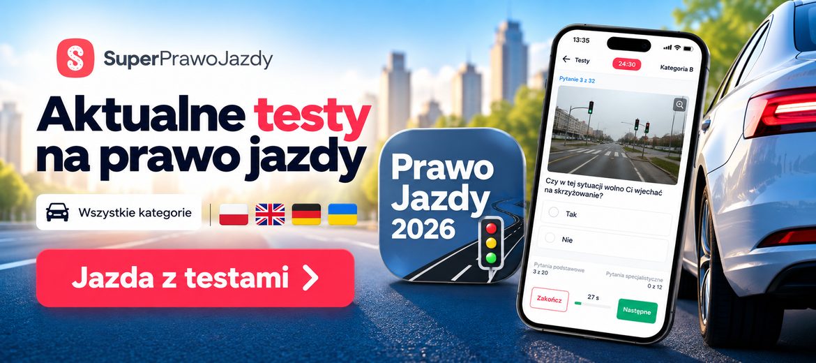 Aplikacja SuperPrawoJazdy — aktualne testy na prawo jazdy
