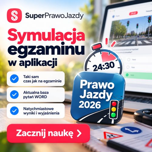 Aplikacja do nauki na prawo jazdy — SuperPrawoJazdy